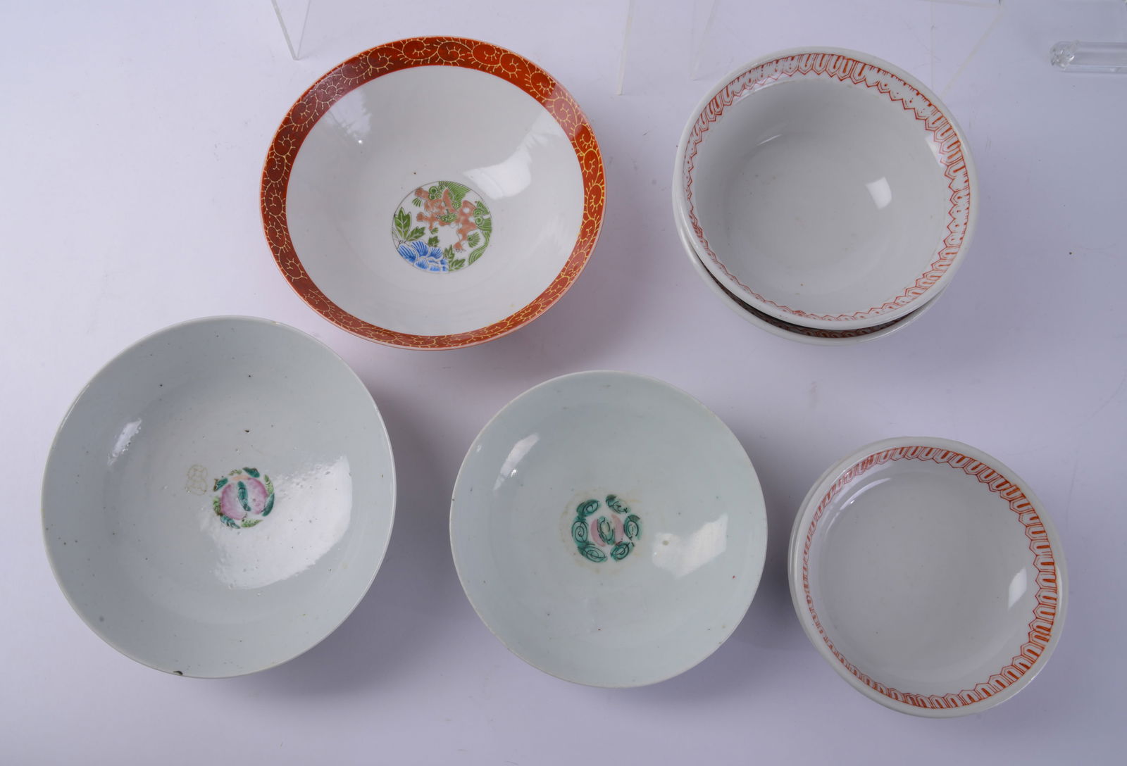 Five Small Chinese Bowls. - 3