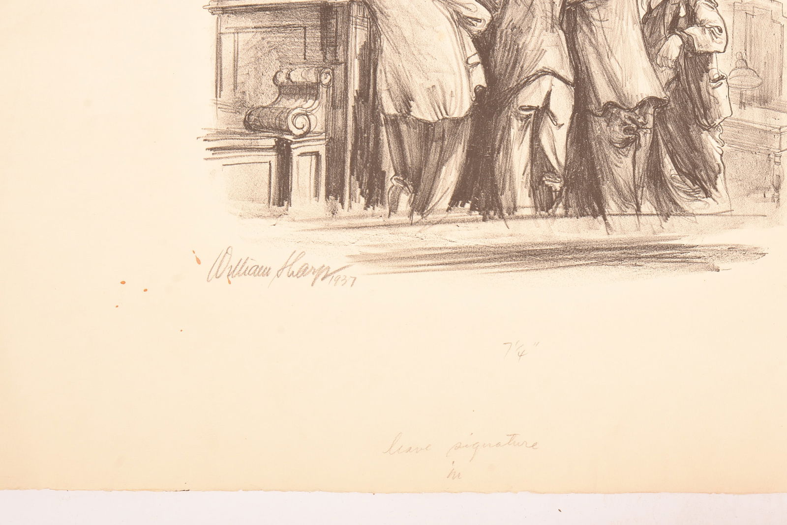 Four William Sharp Lithographs for Scribner's Magazine. - 2