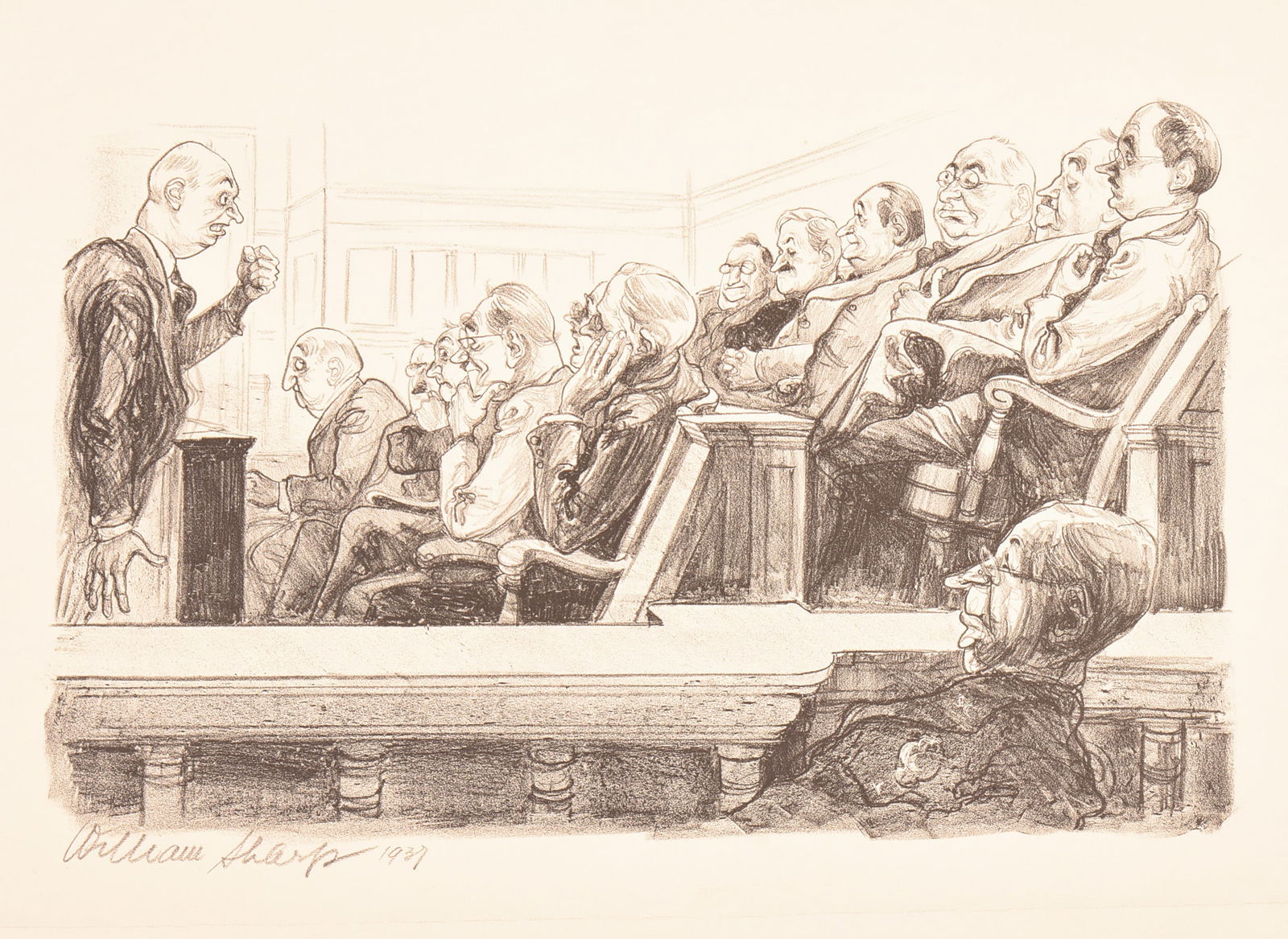 Four William Sharp Lithographs for Scribner's Magazine. - 3