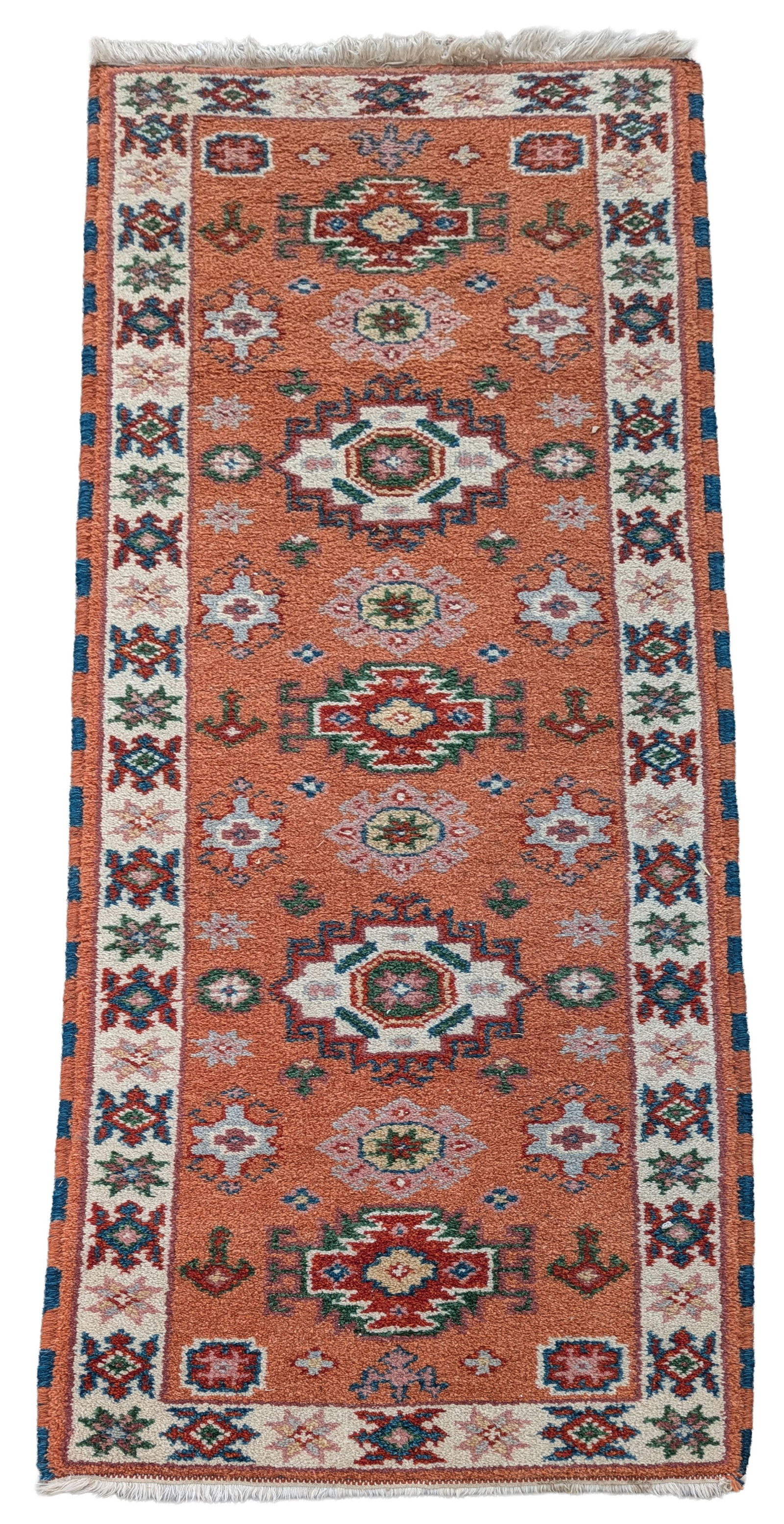 Small Oriental Runner.: 6 feet 7 inches by 2 feet 1 inch.