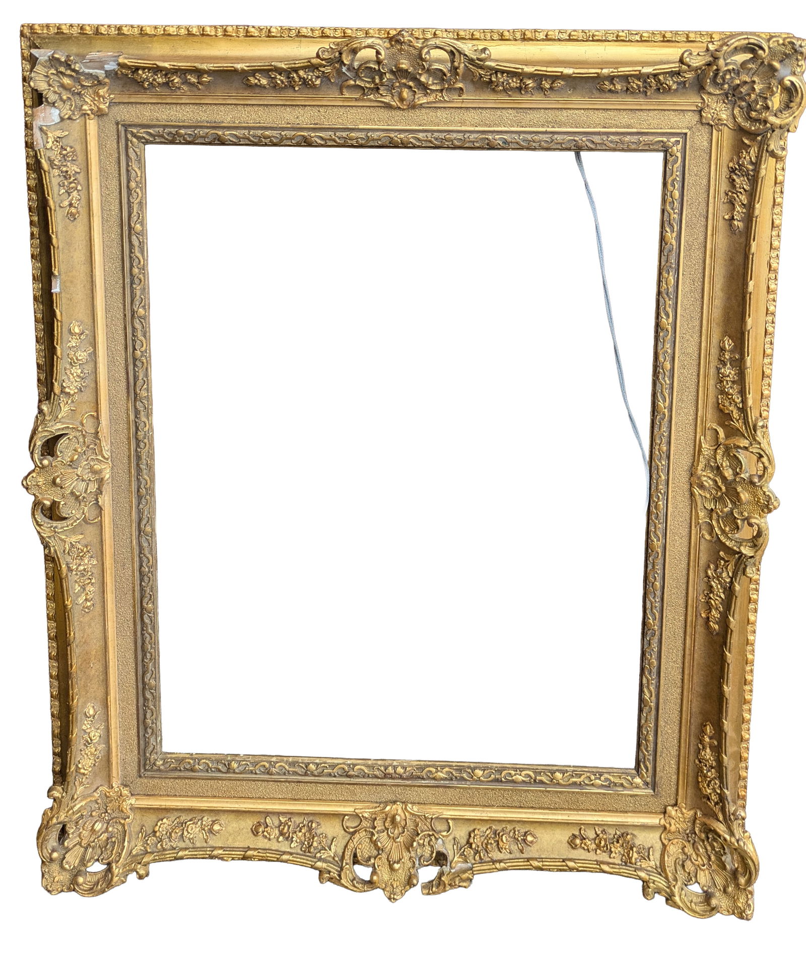 Gilt Frame.: Rabbett 21.5 x 27.5 inches, overall 30.5 x 37 inches.