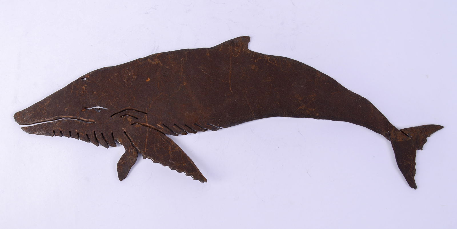 Steel Whale Cutout.: Length 17 inches.