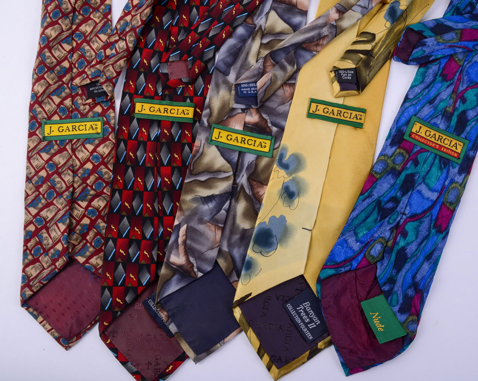 Five Jerry Garcia Neckties. - 3