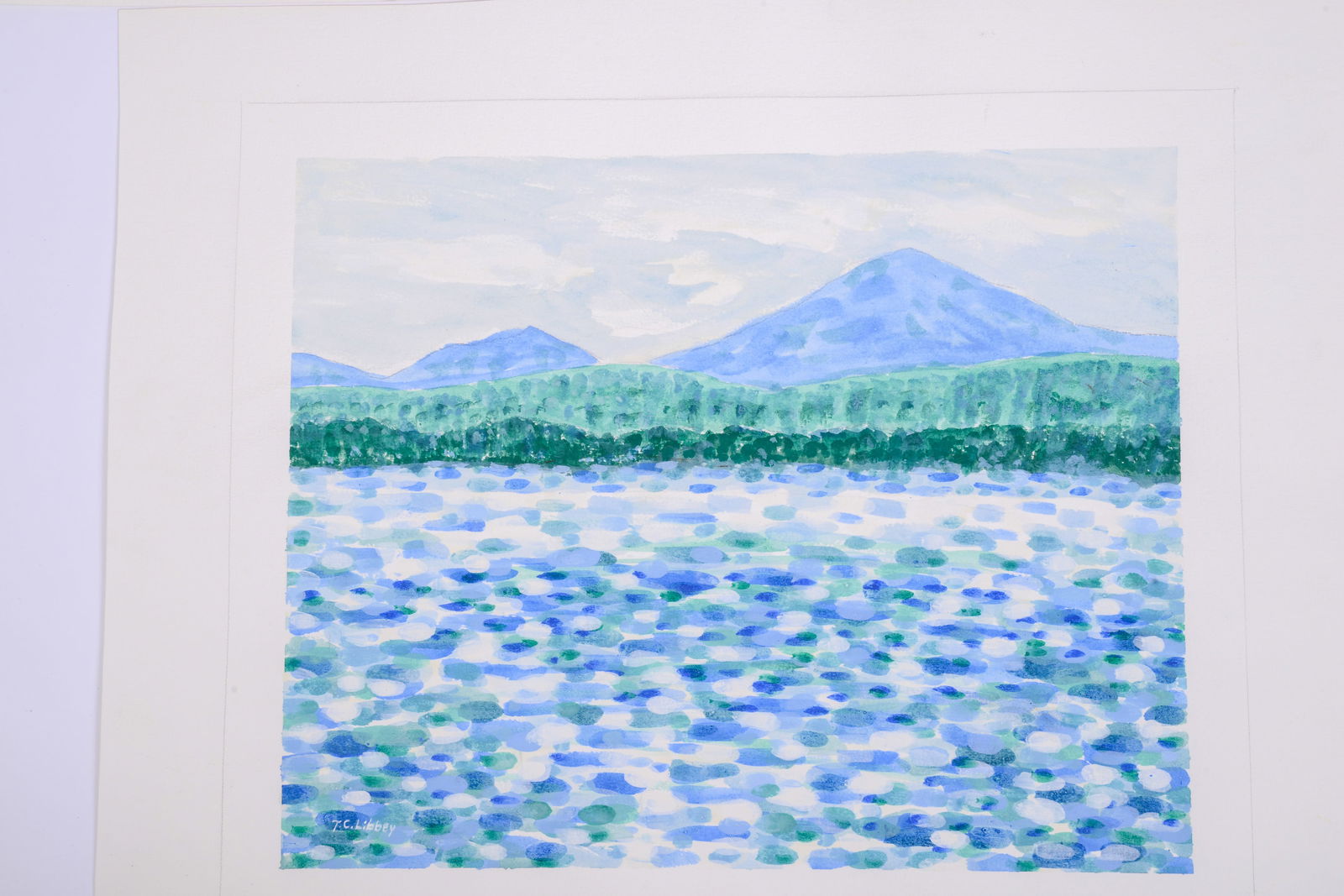 T.C. Libbey. Three Watercolors. - 3