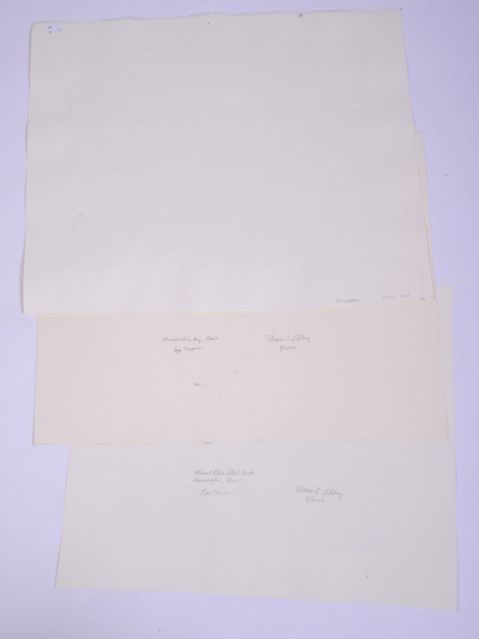 T.C. Libbey. Three Watercolors. - 5