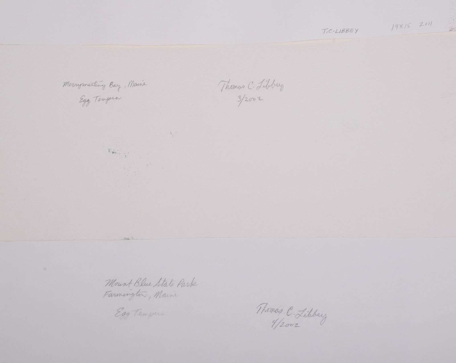 T.C. Libbey. Three Watercolors. - 6