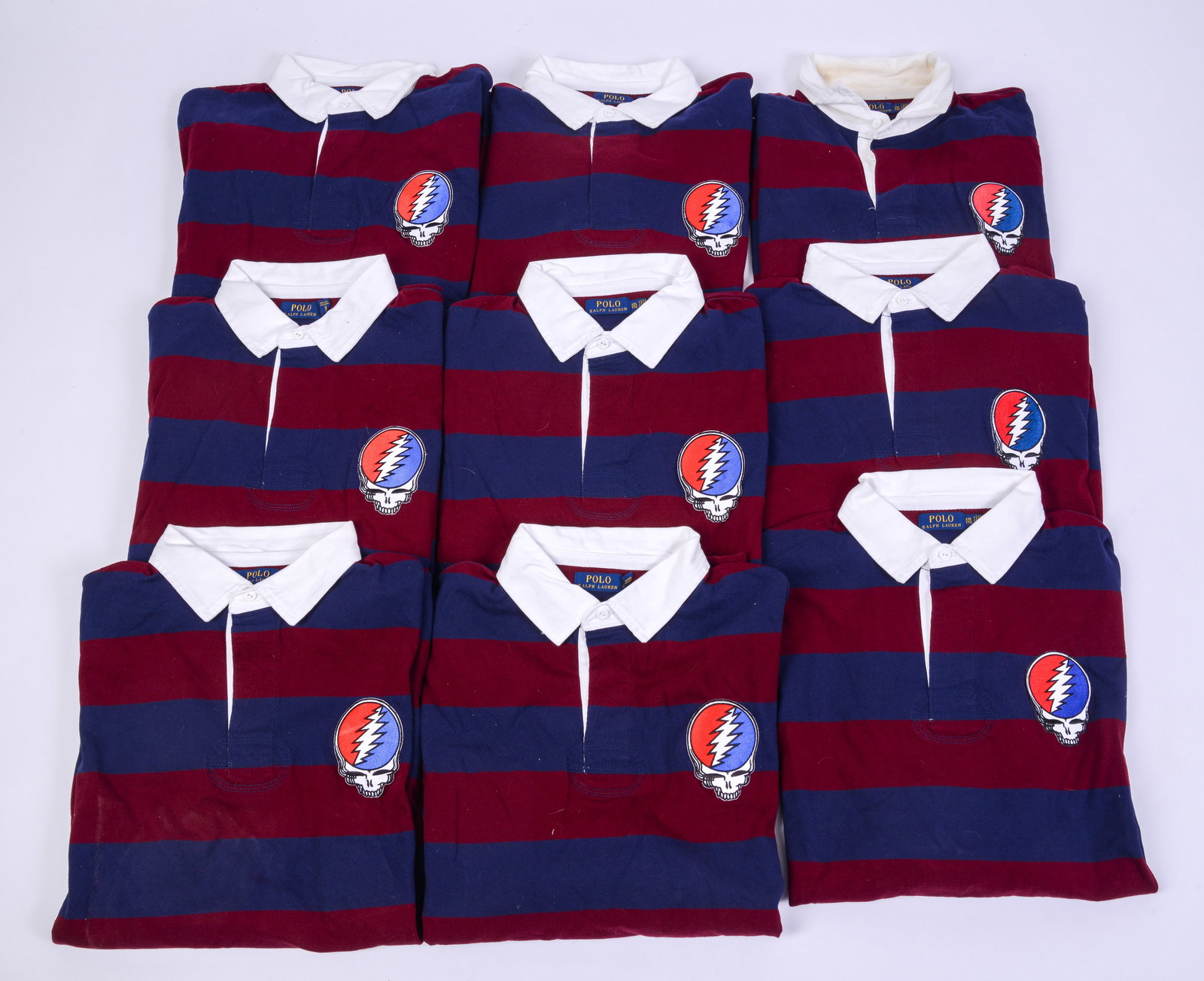 Eight Polo Ralph Lauren XXL Shirts with Grateful Dead Badges.: Very good condition.