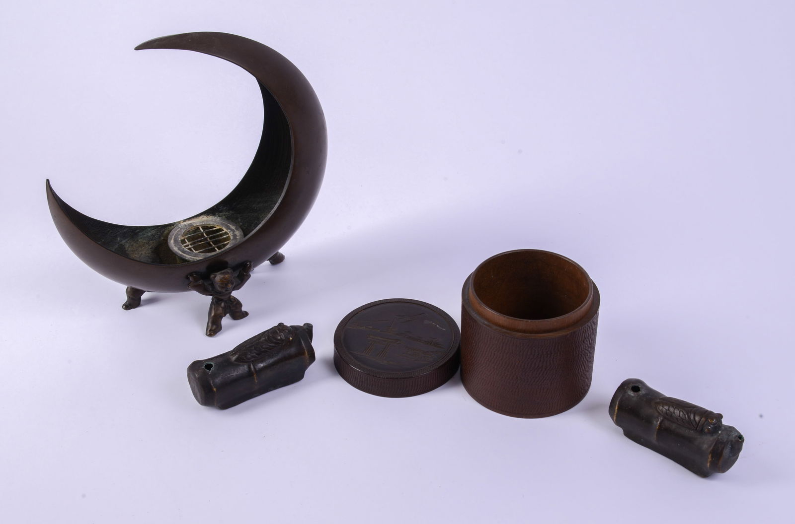 Chinese Metal Table Items. - 4