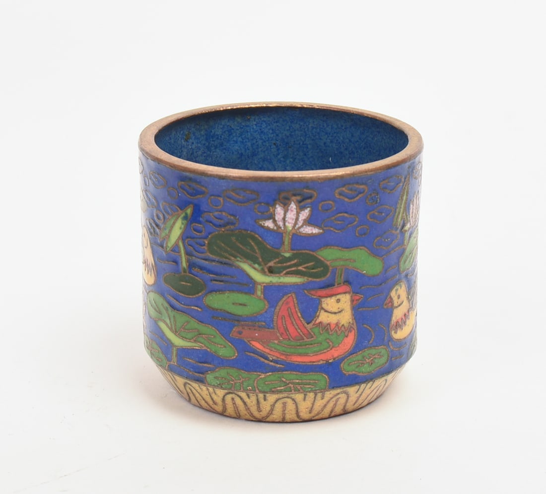 Four Enamel Covered Boxes. - 3