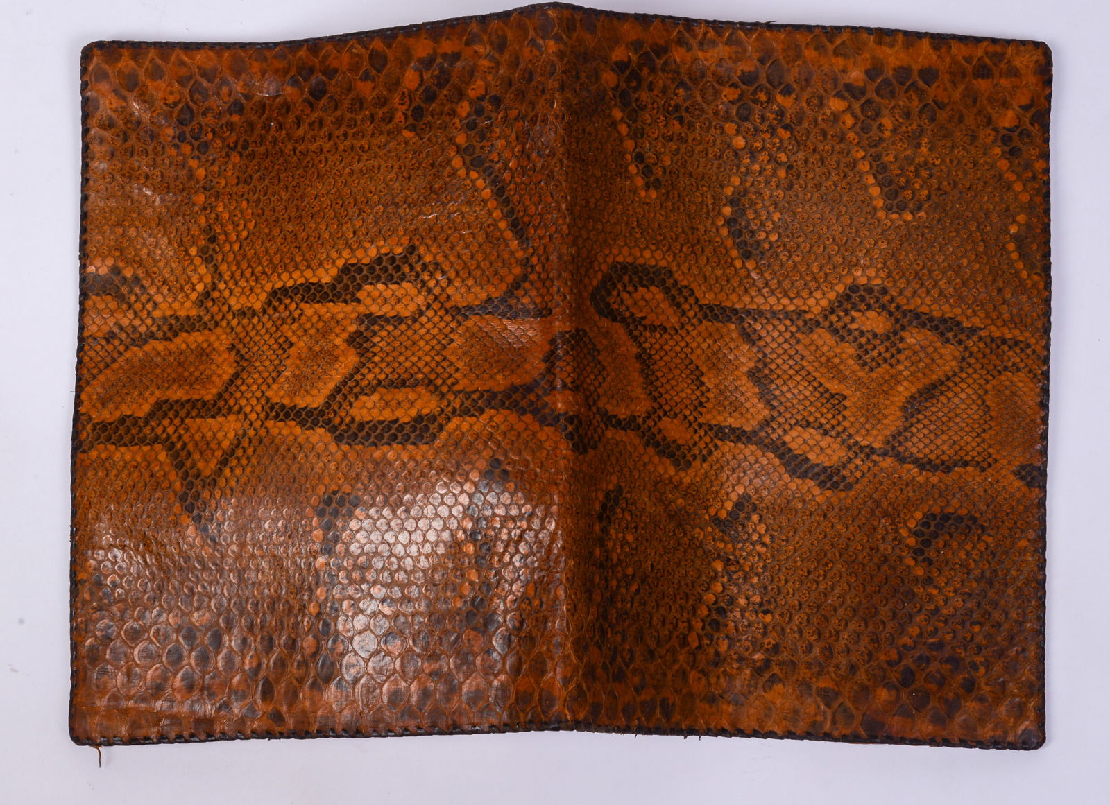 Snakeskin Foldover Folio. - 3