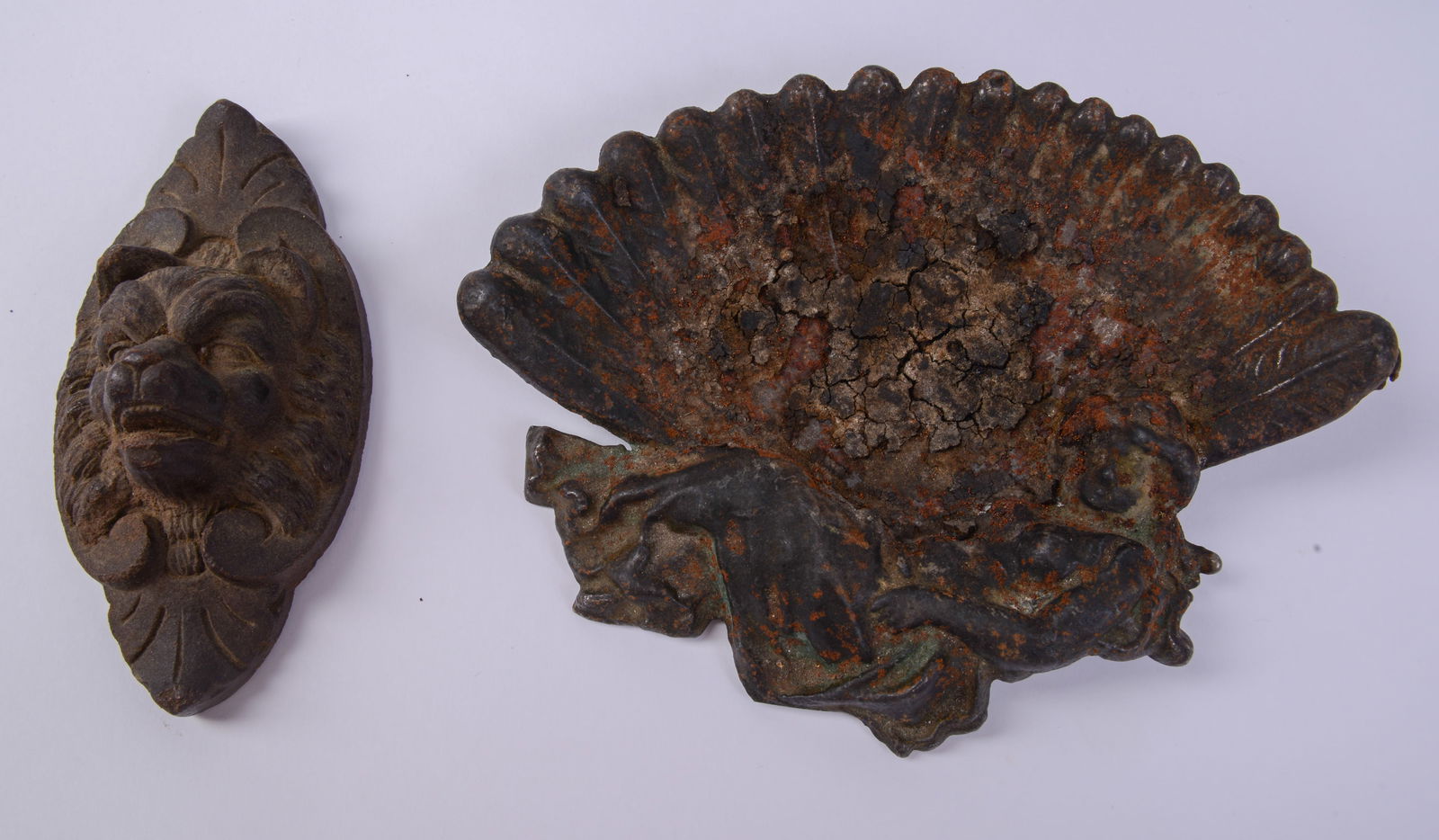 Three Cast Iron Items. - 2