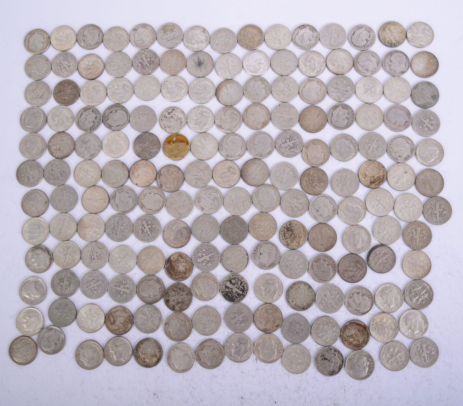 176 Eissenhower Silver Dimes. - 2