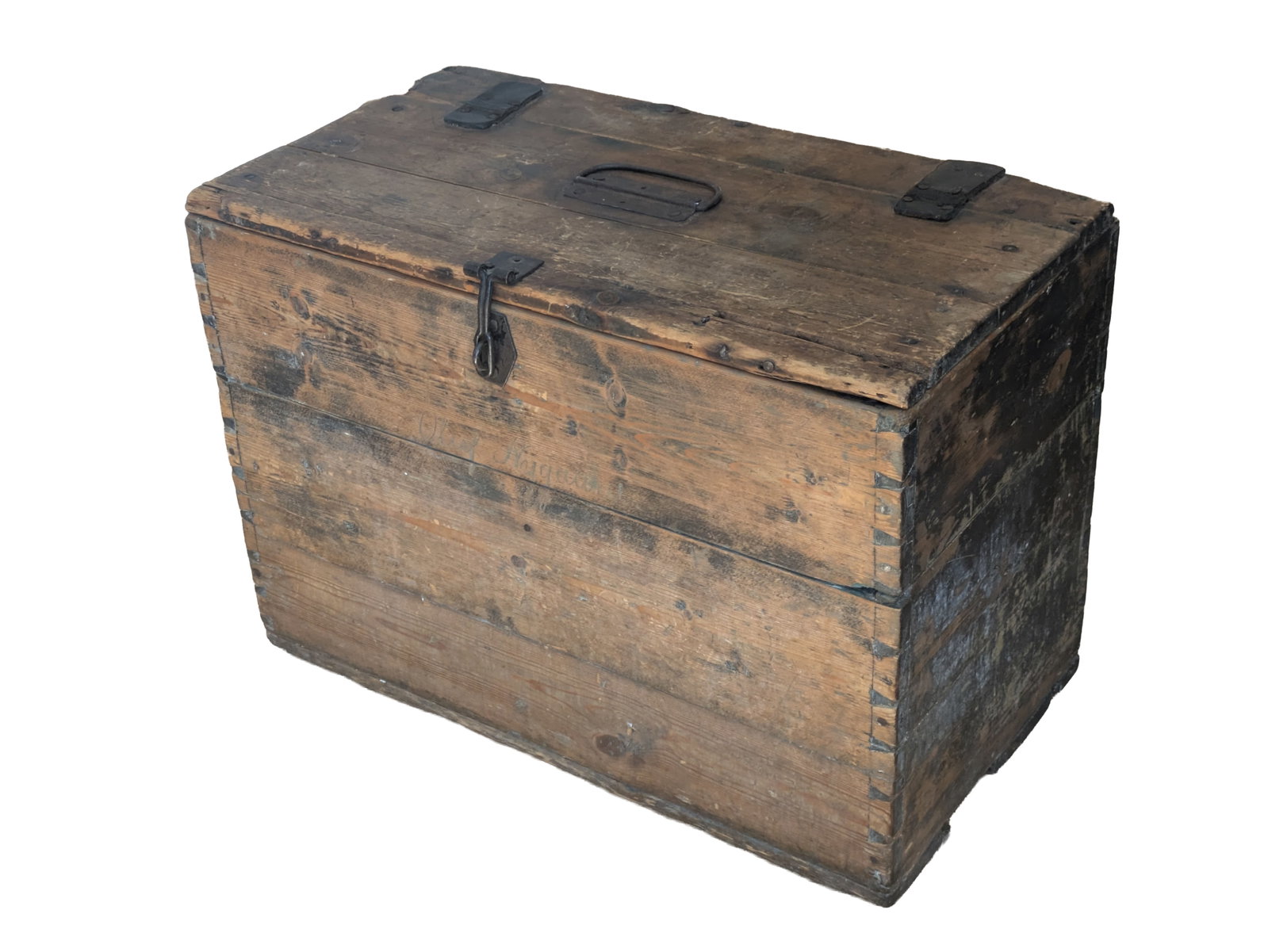 Antique Wooden Box. (1 of 3)