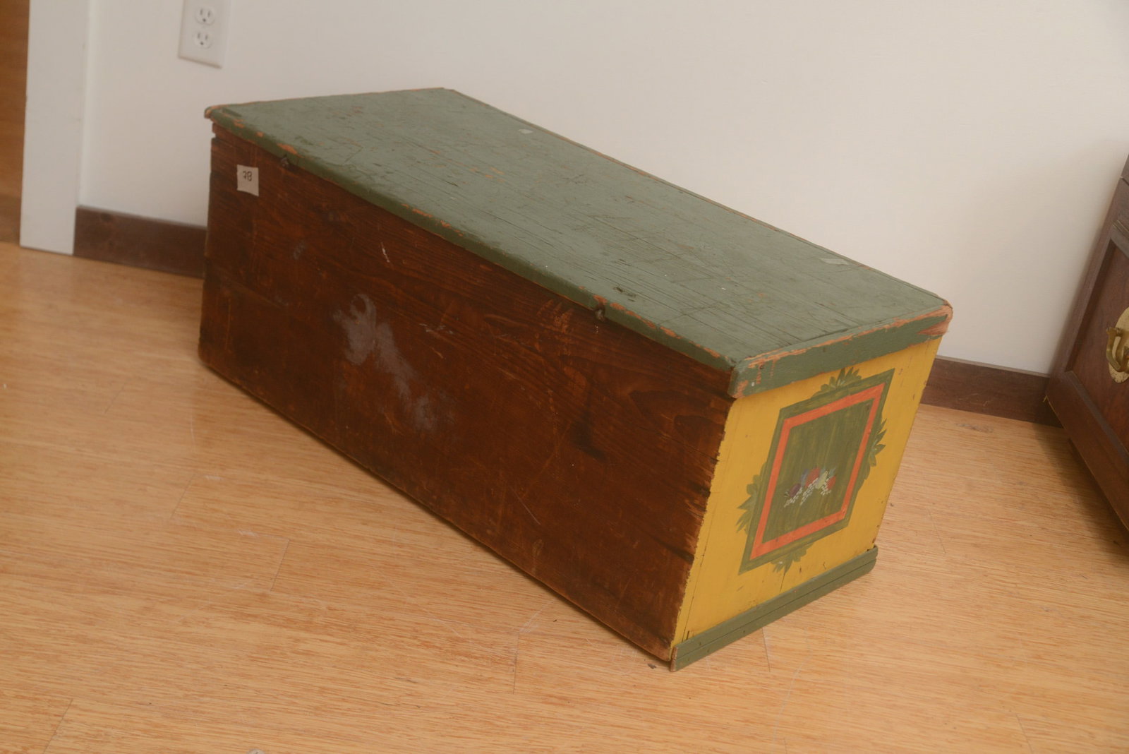 Painted Blanket Chest. - 3