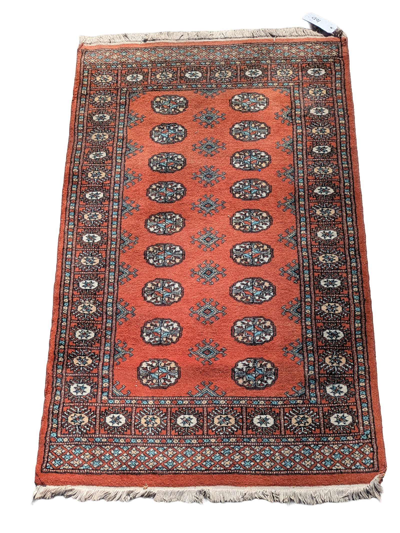 20th C Bokara Rug: 3' x 5'