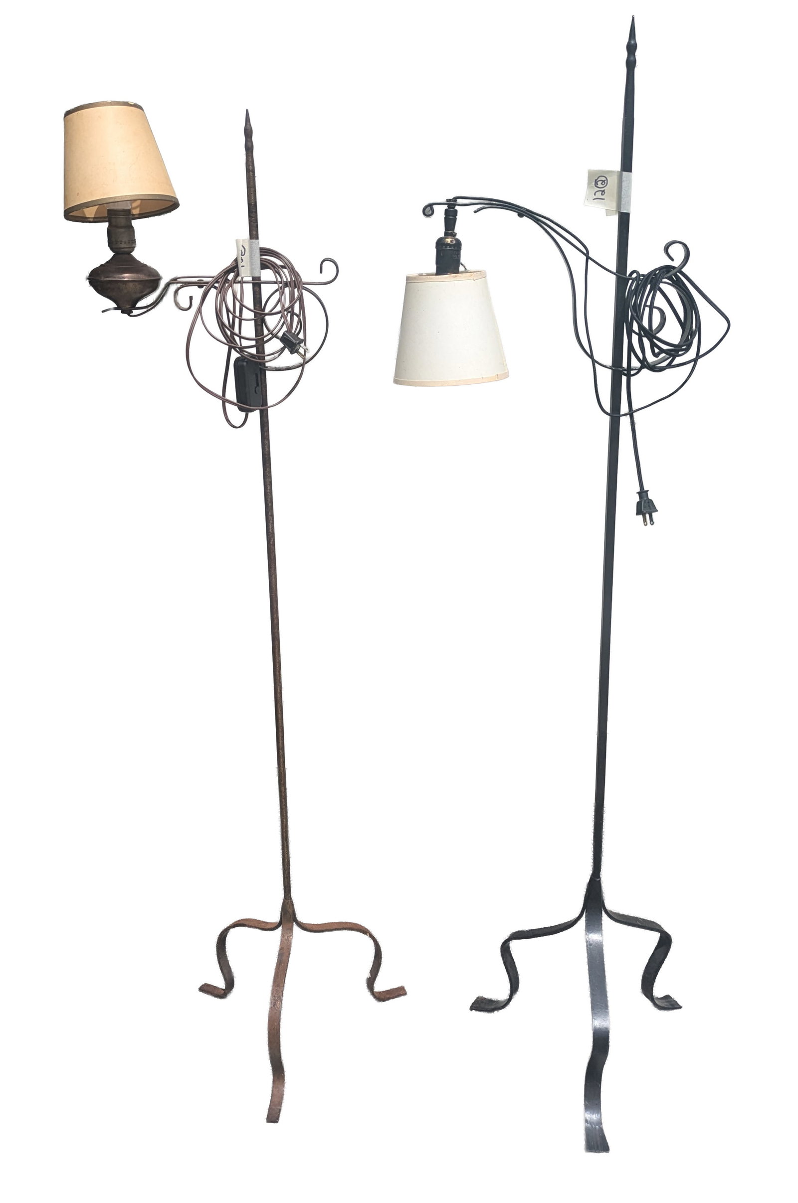 Two Metal Floor Lamps. (1 of 1)