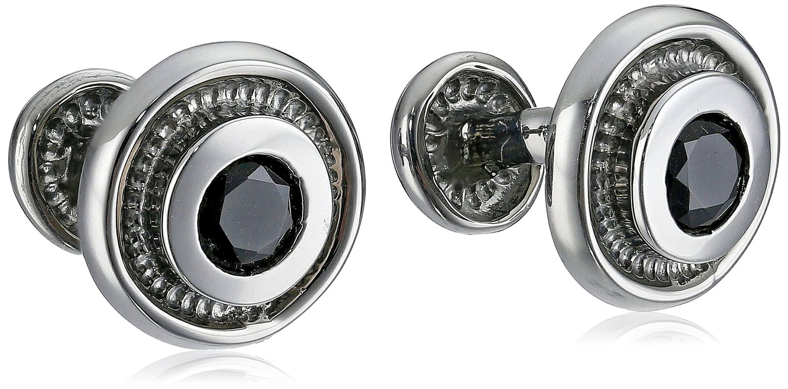 ROTENIER Black Onyx Bearing Cufflinks (1 of 3)