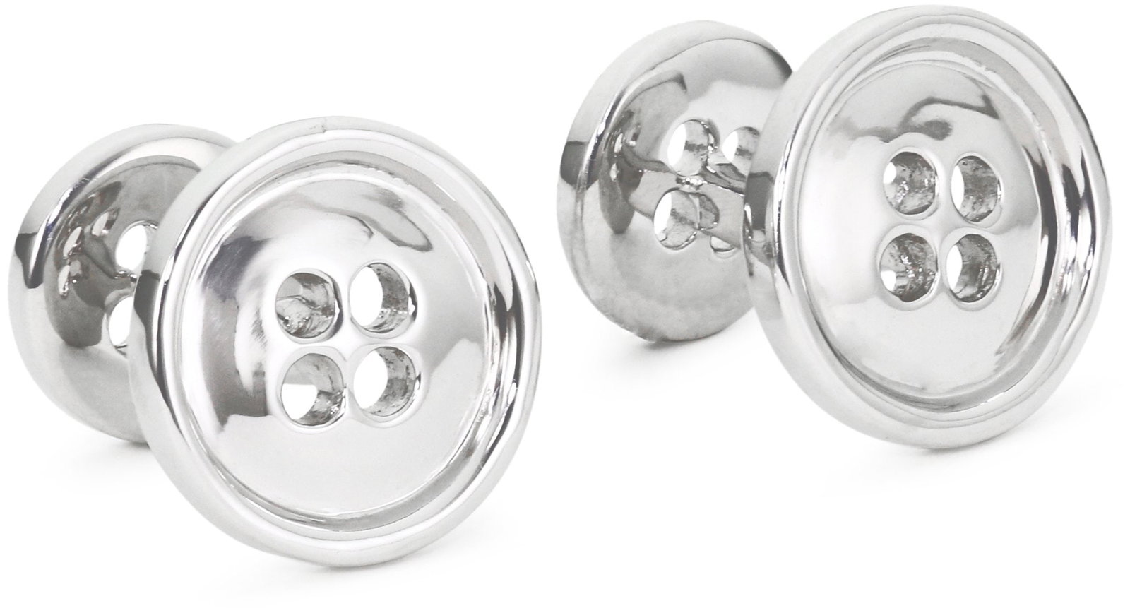 ROTENIER "Novelty" Sterling Silver Buttons Cufflinks (1 of 2)