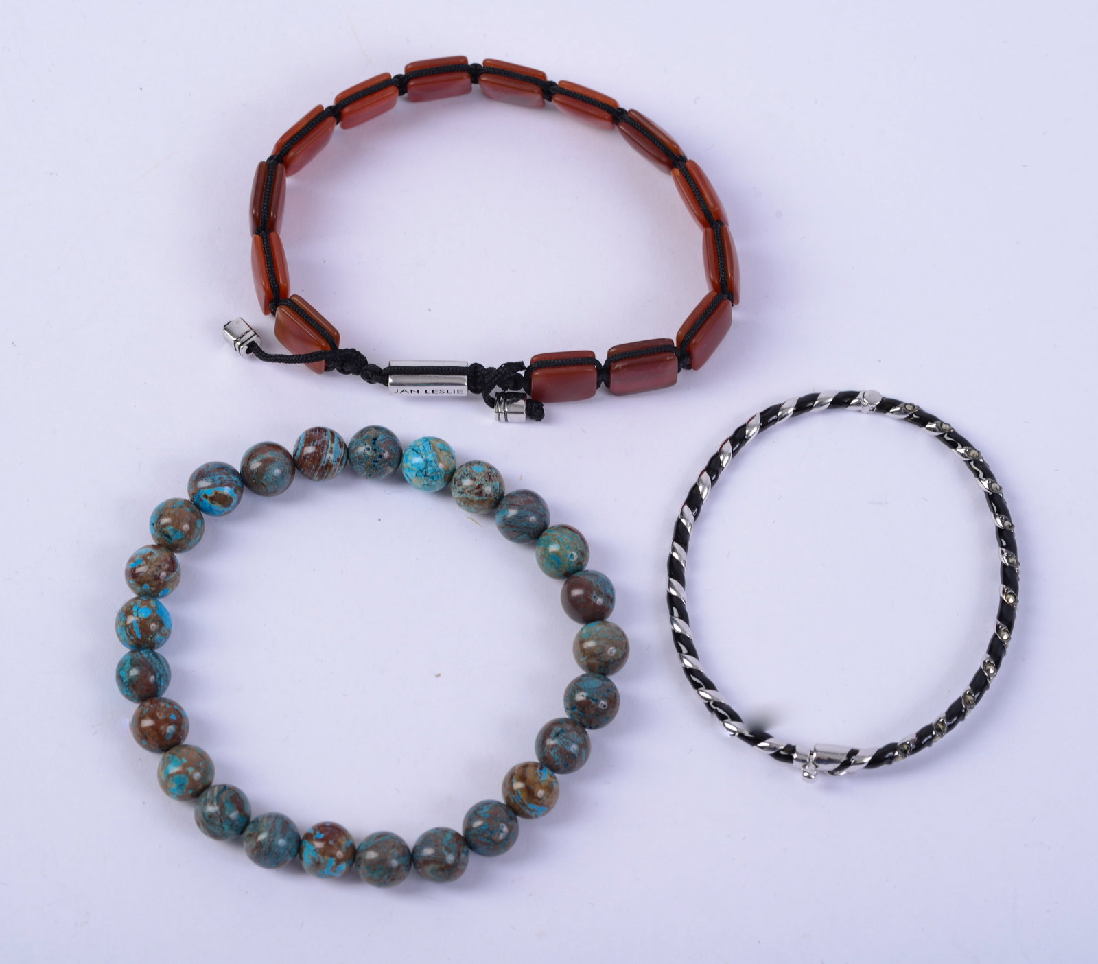 Three Jan Leslie Bracelets. - 2