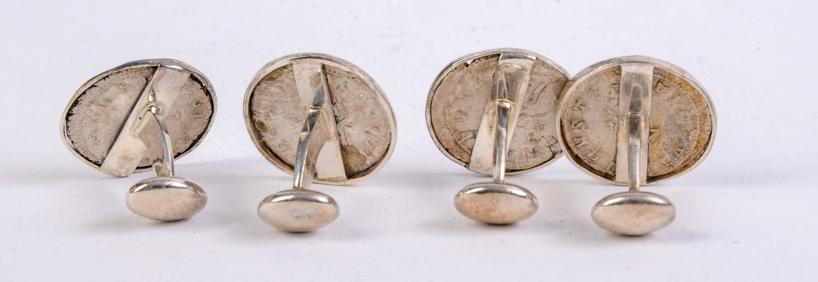 Four Ancient Coin Cufflinks. - 3