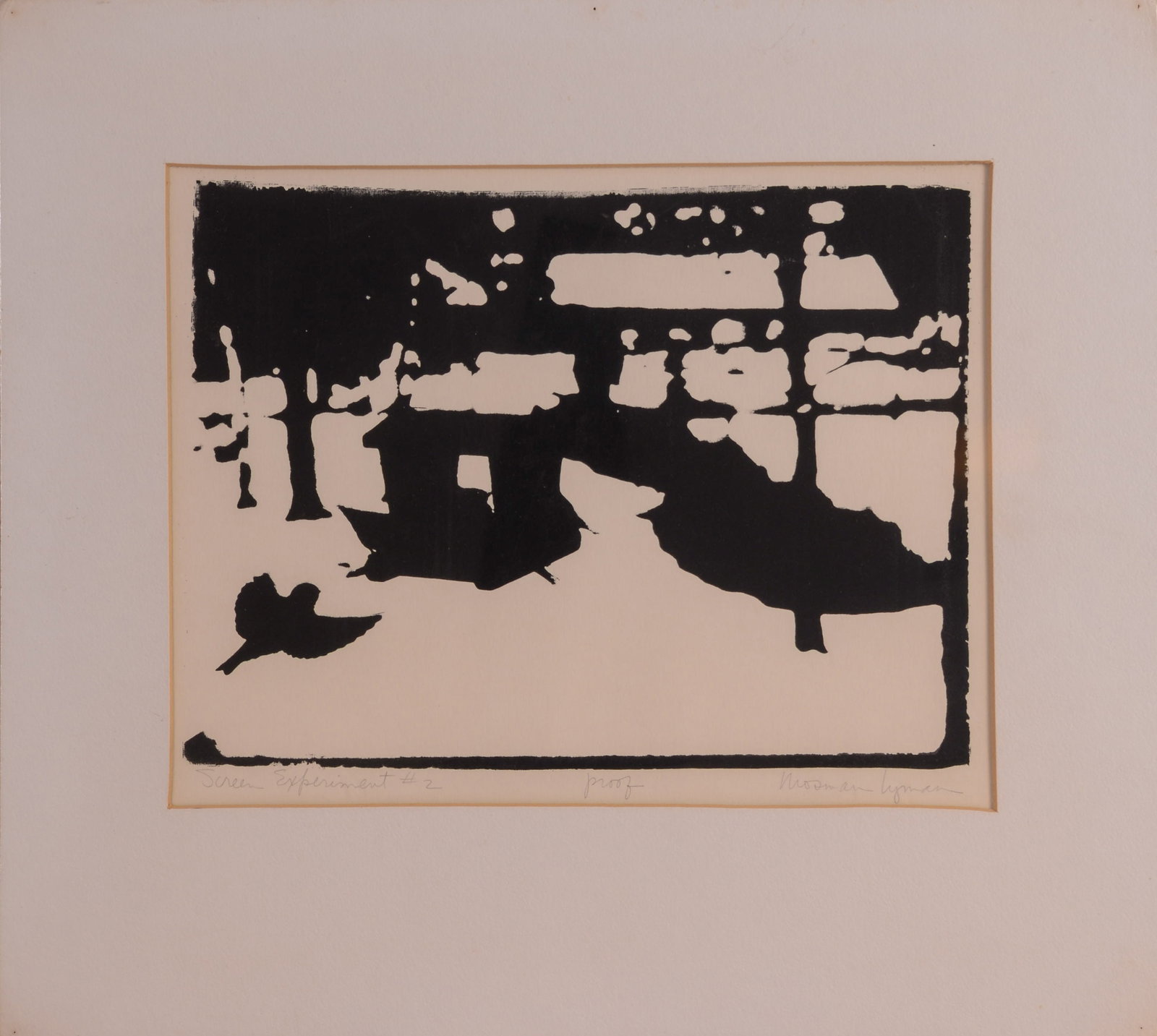 MOSMAN LYMAN. SCREEN EXPERIMENT #2. (1 of 2)