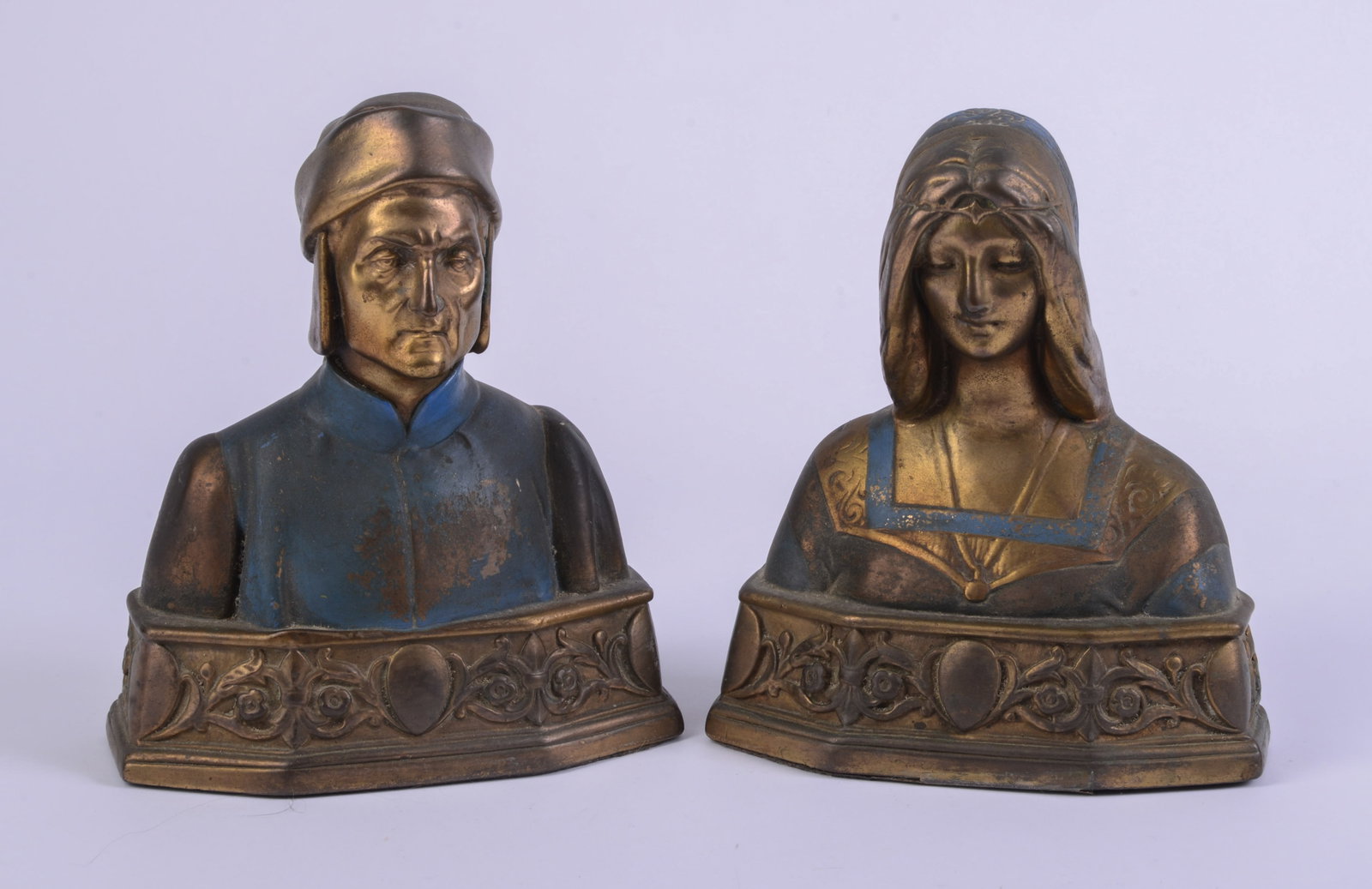 Pair of Pompeian Bronze Co. Bookends. (1 of 3)