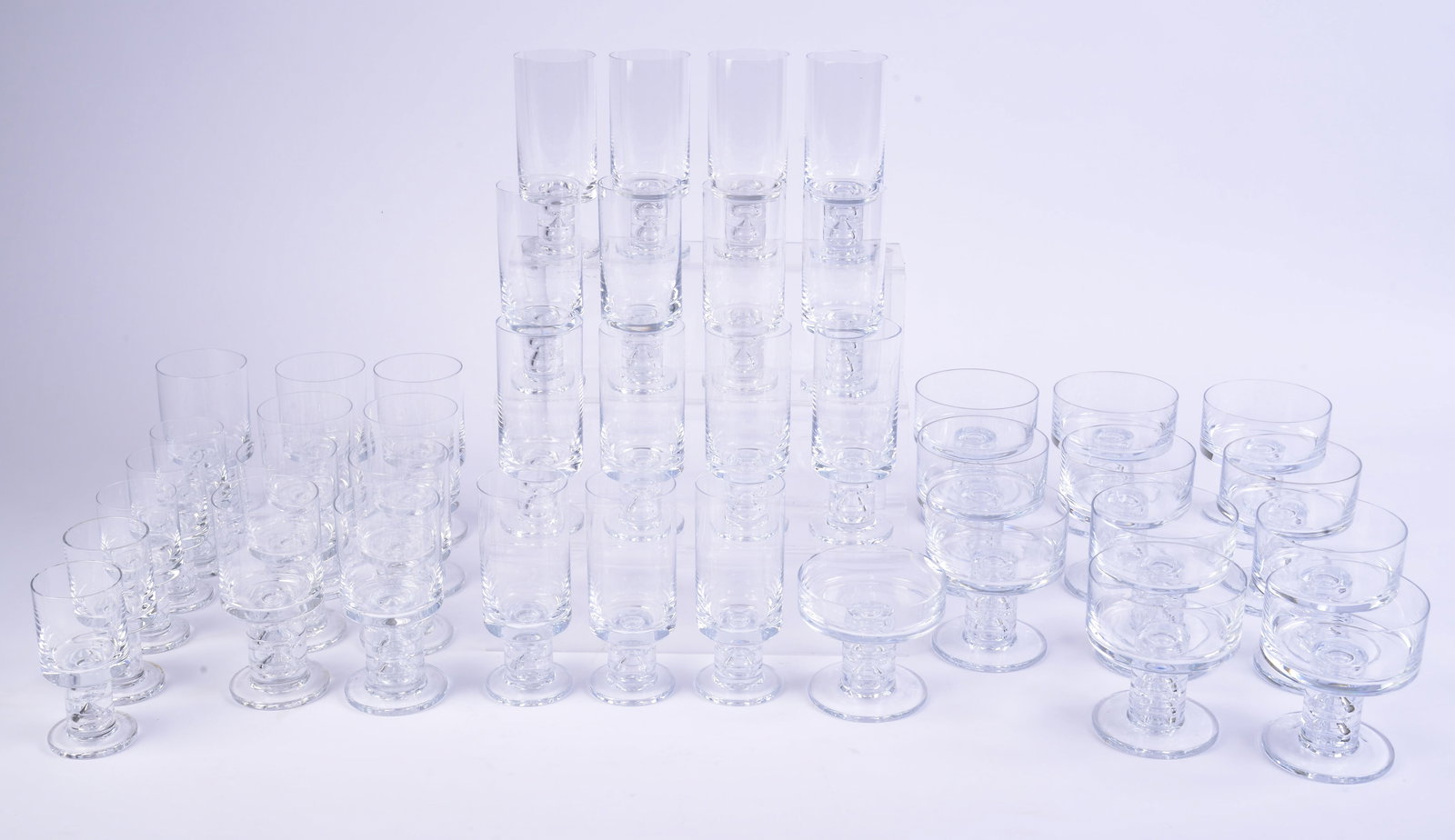 Large Group of Crystal Rosenthal Drinking Glasses (1 of 5)