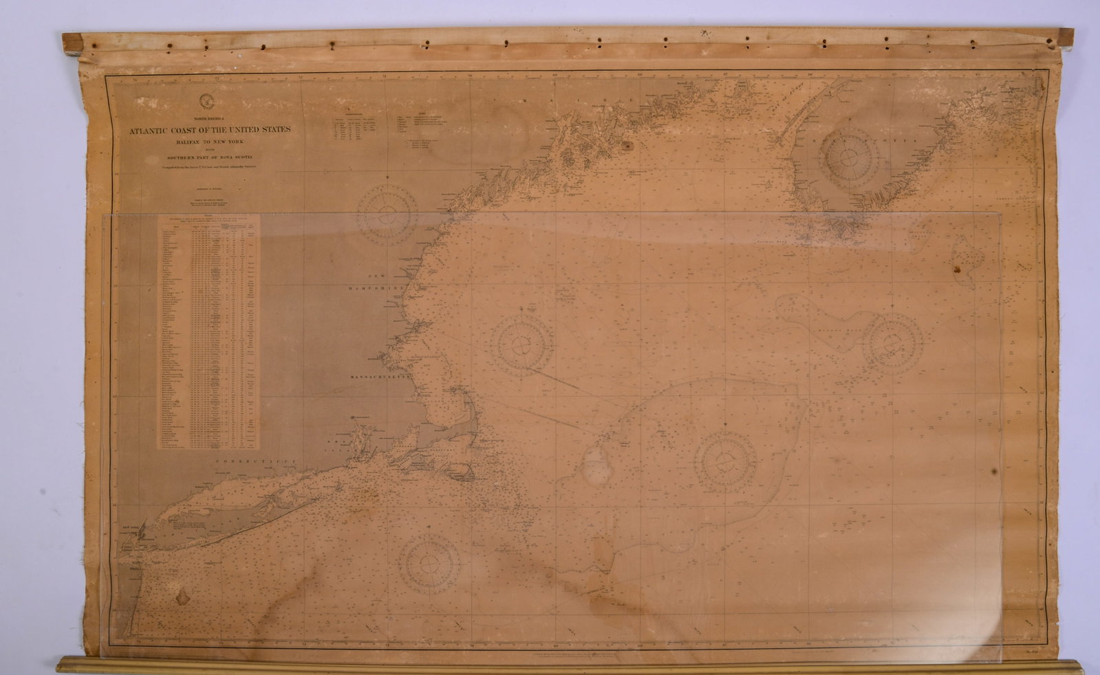 1886 Chart of the Atlantic Coast of the United States.: 33 x 52 inches.