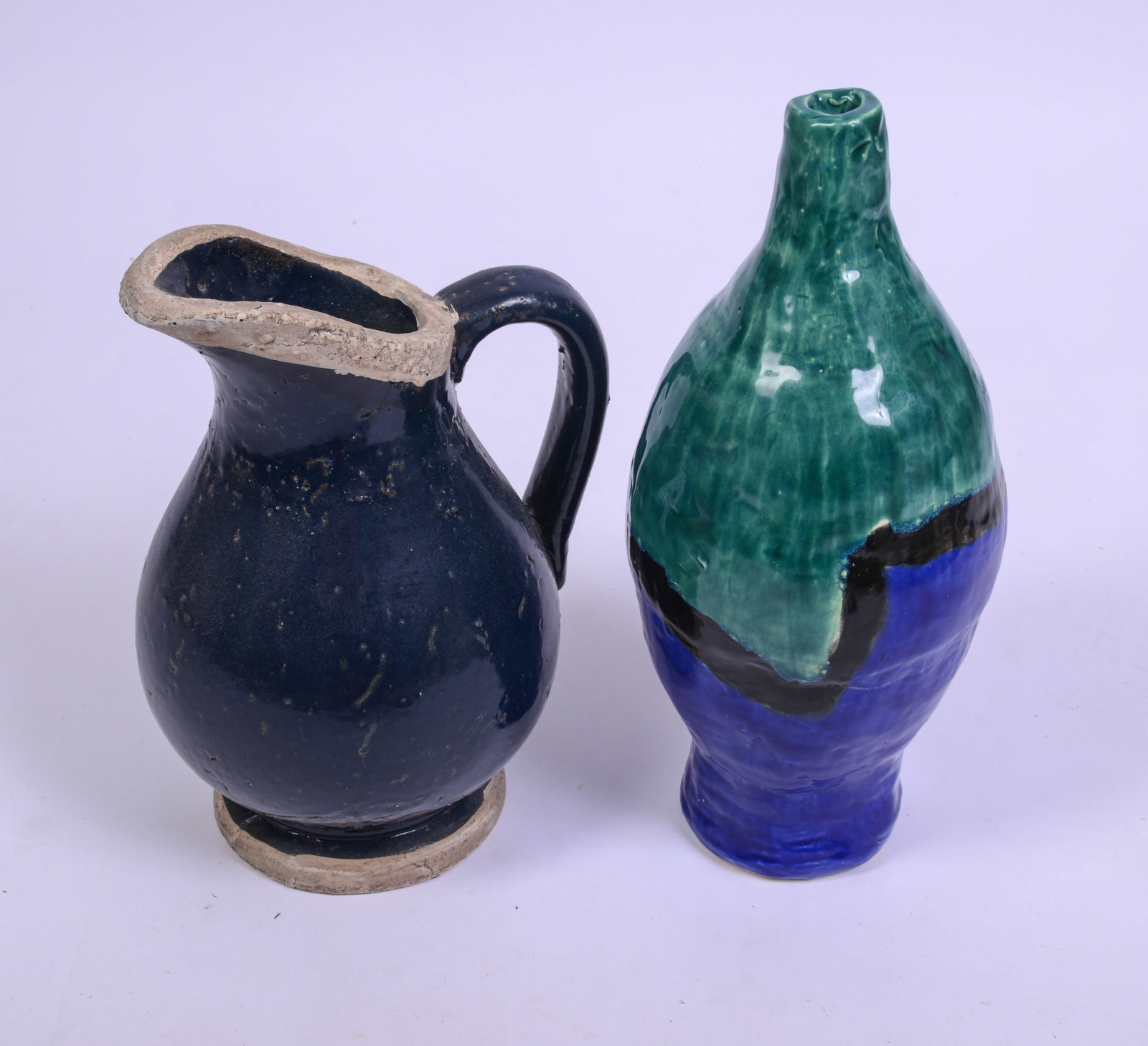 Studio Pottery Vase and Pitcher. (1 of 3)
