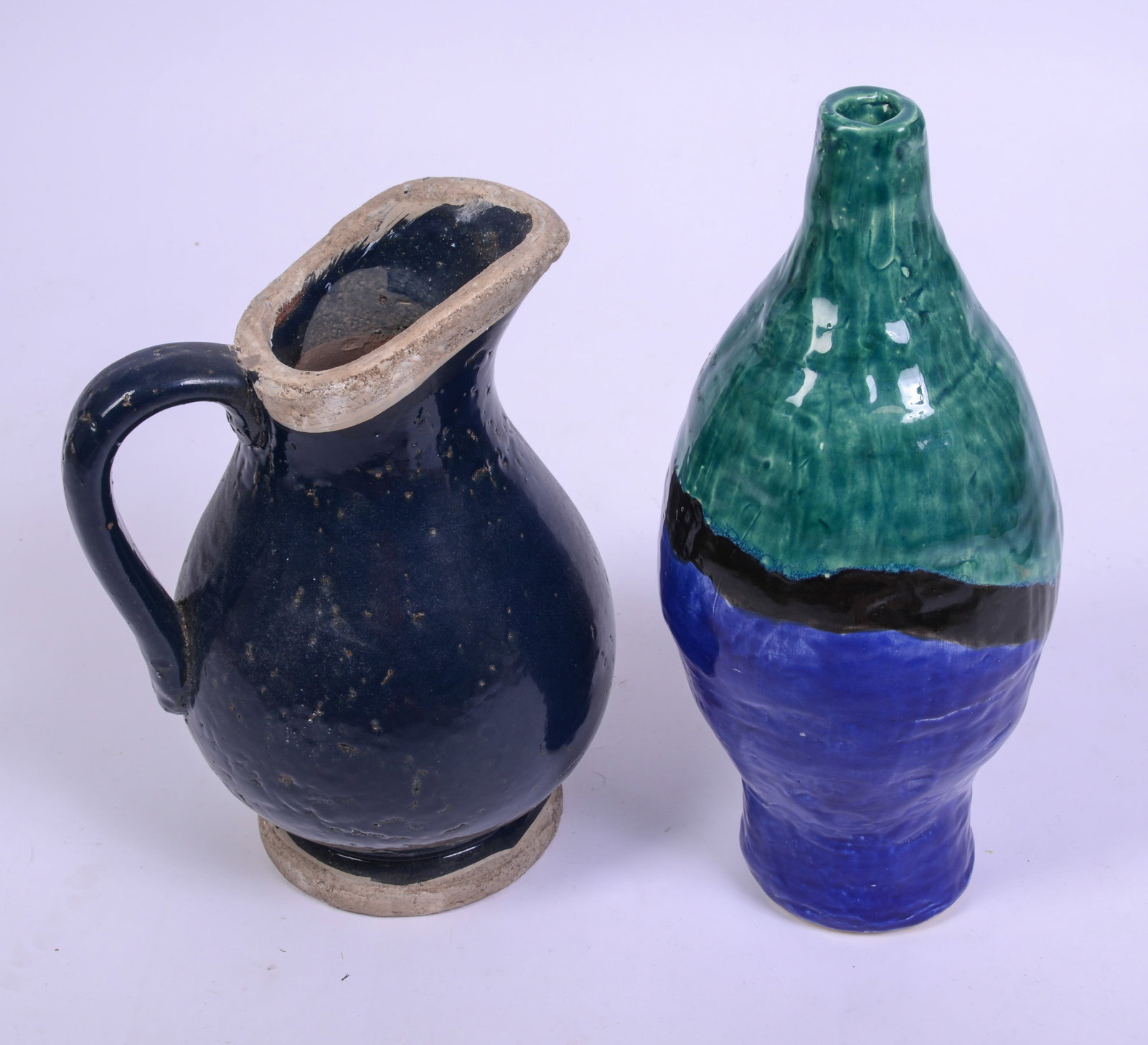 Studio Pottery Vase and Pitcher. - 2