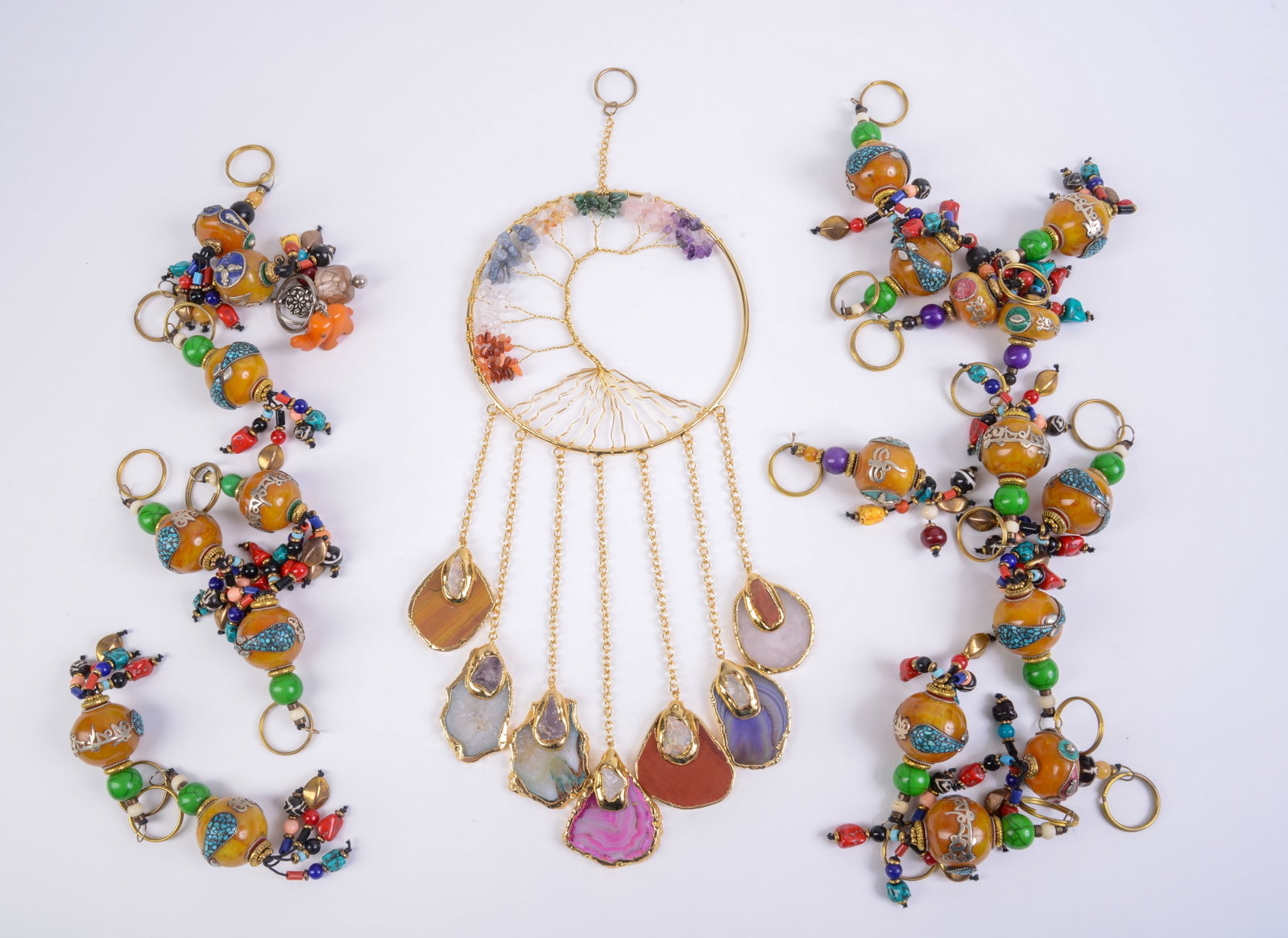 Large Group of Beaded Key Chains. (1 of 4)