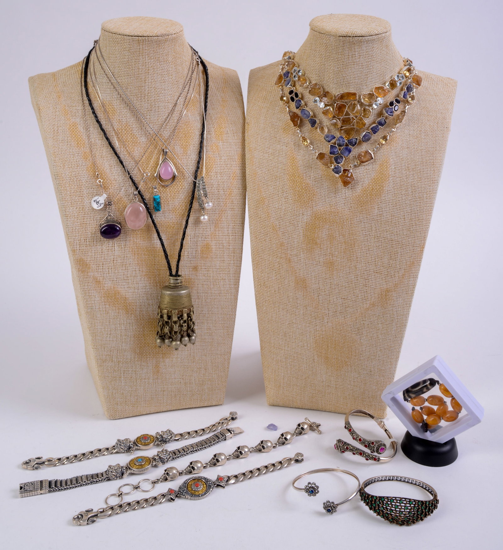 Group of Costume Necklaces and Bracelets. (1 of 8)