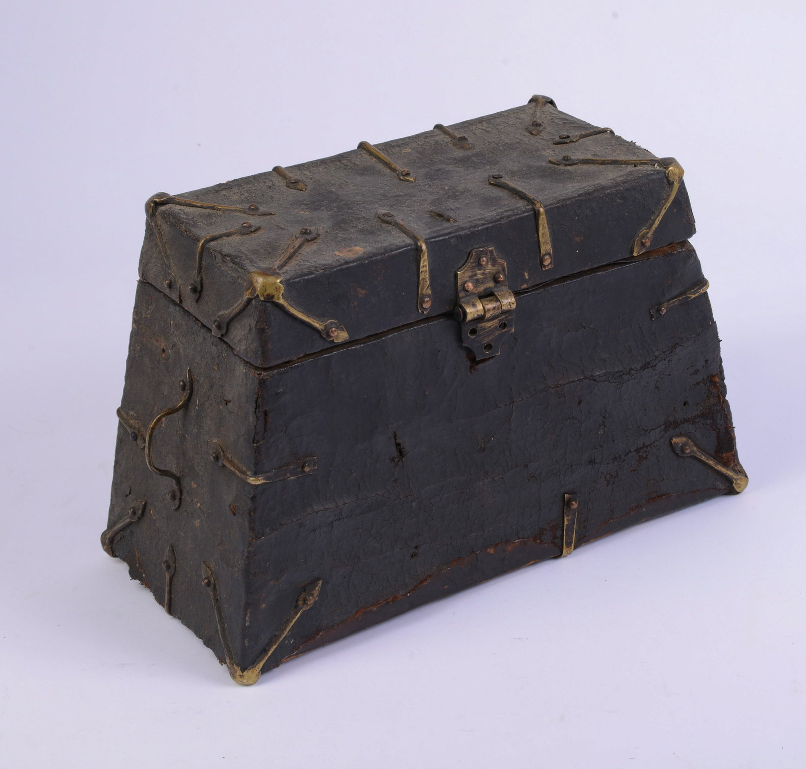 Small Tibetan Box.: 7 x 11 x 5 inches. Hinge detached.