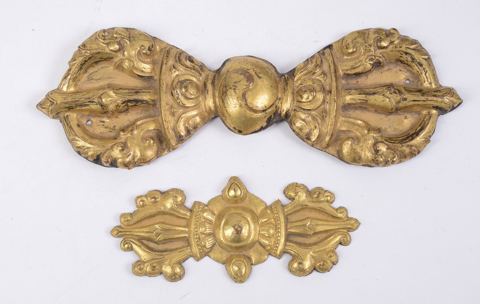 Two Decorative Metal Elements. - 2
