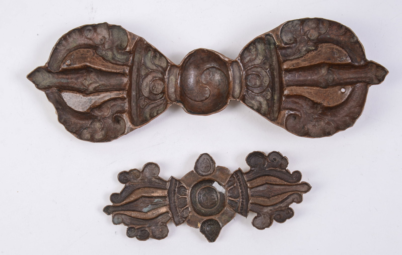 Two Decorative Metal Elements. - 3