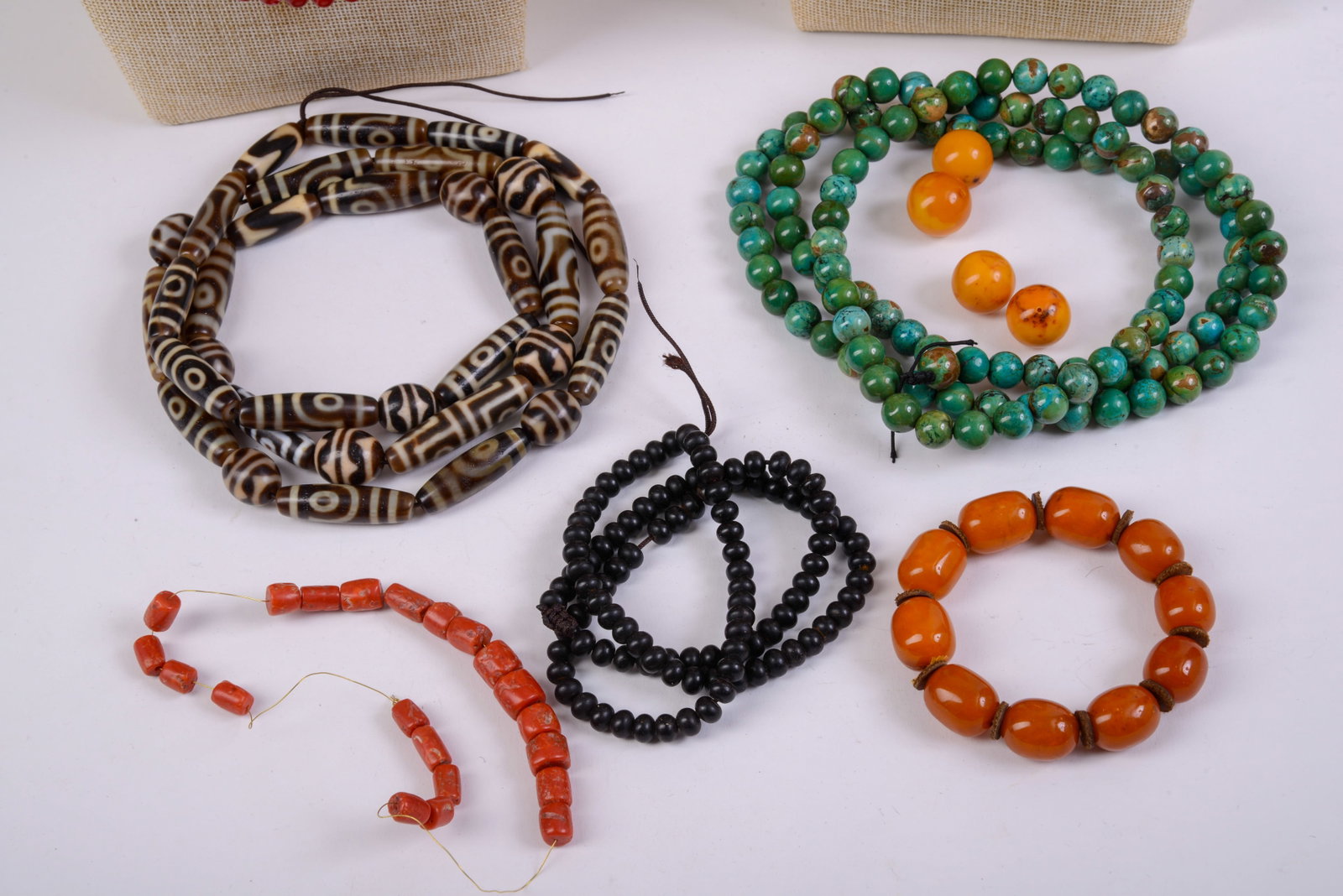 9 Beaded Necklaces. - 2