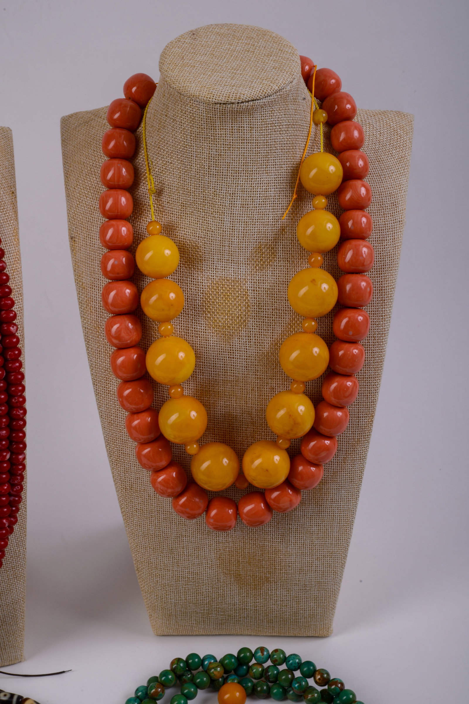 9 Beaded Necklaces. - 4