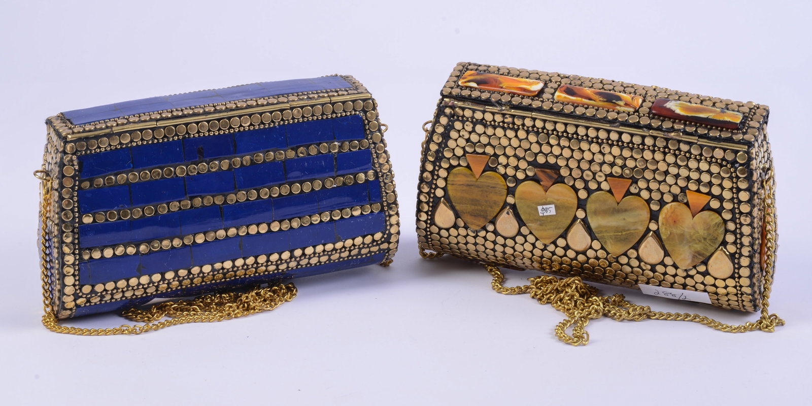 Two Nepali Purses With Stones. - 3