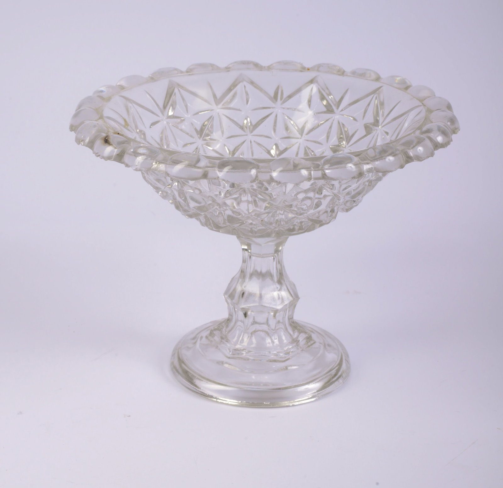 American Flint Glass Footed Compote. (1 of 3)