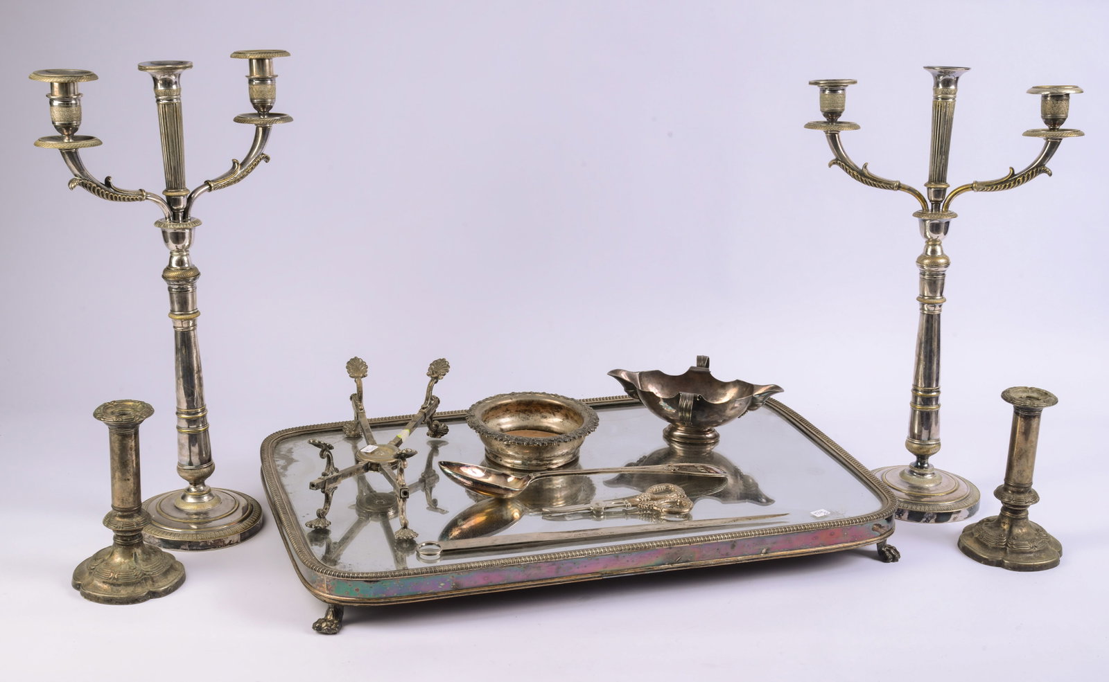 Antique Sheffield and Other Plated Silver. (1 of 6)