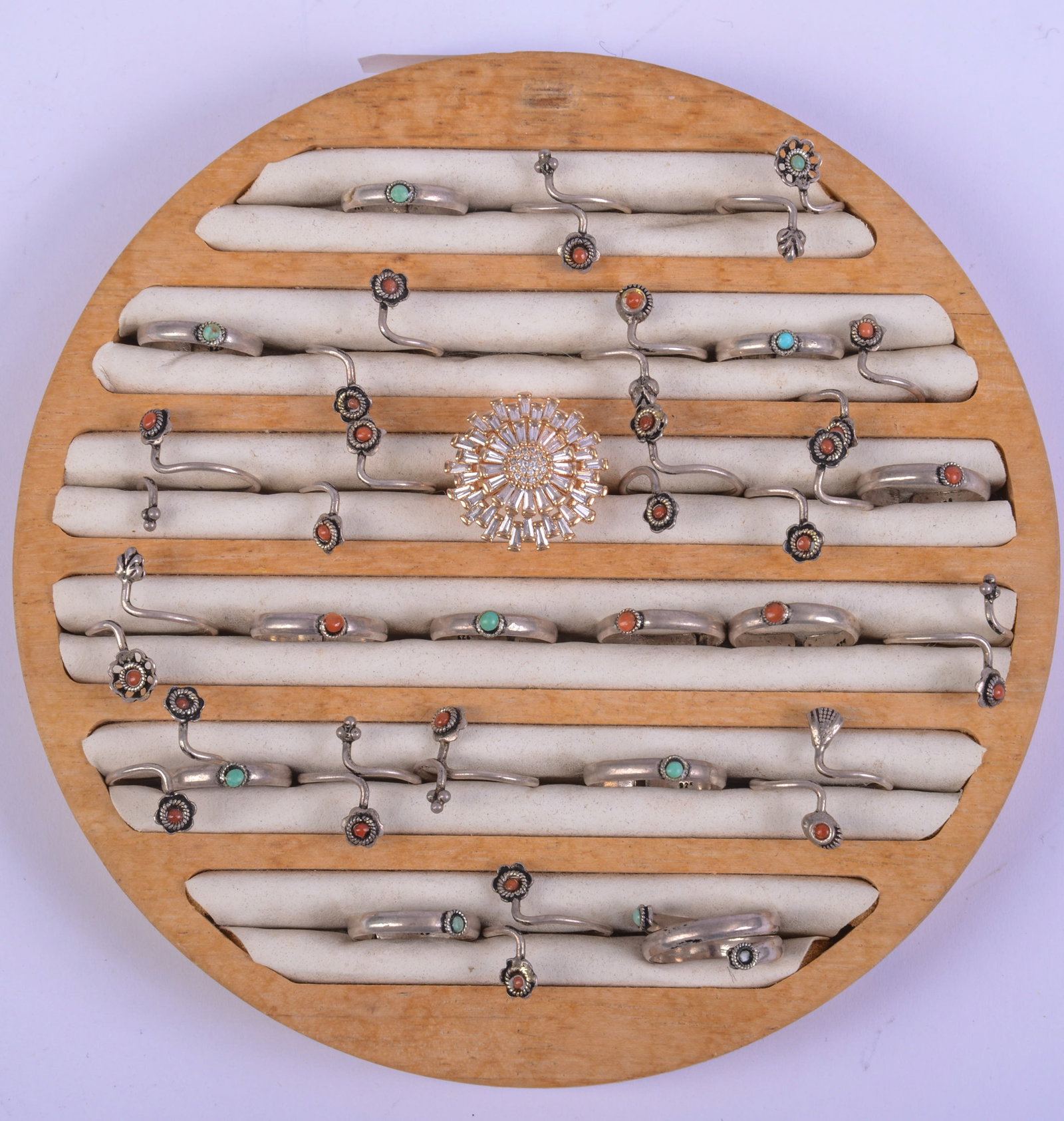 Collection of Sterling Rings.: Various sizes and stones.