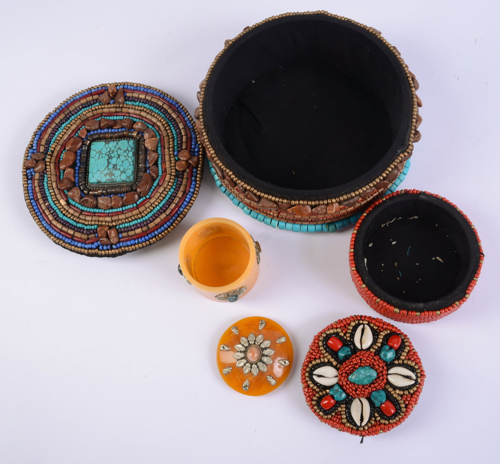 Three Decorative Boxes. - 2