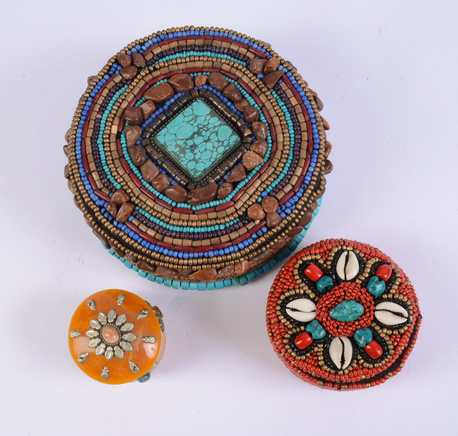Three Decorative Boxes. - 3