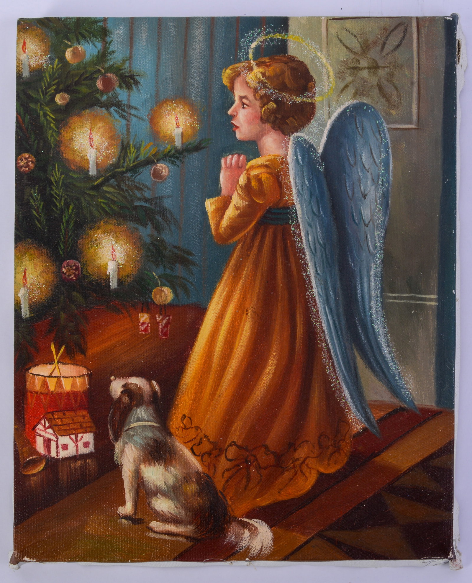 Small Christopher Radko Oil Painting.: 10 x 8 inches, unsigned.