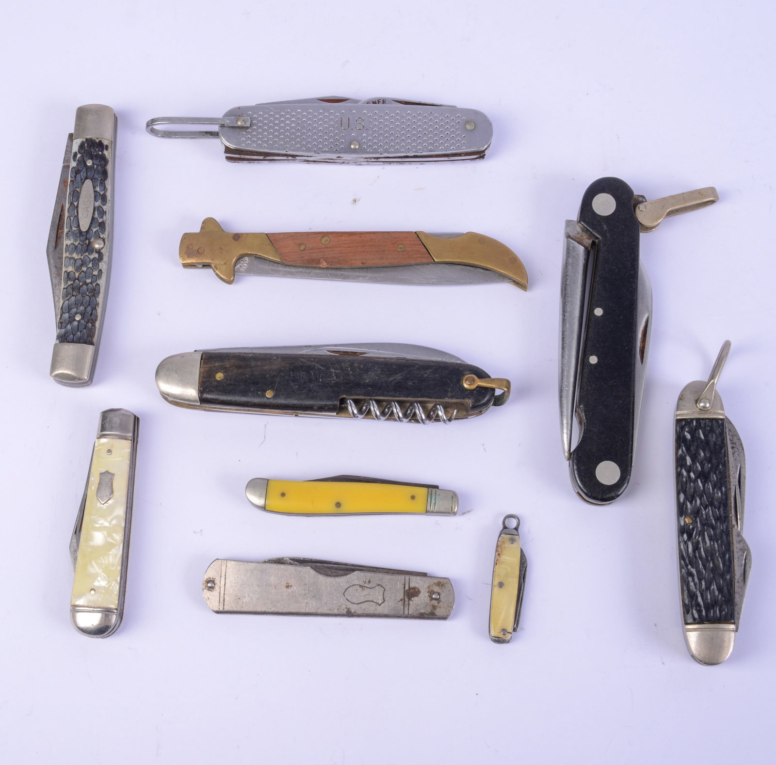 Collection of Pocket Knives.: 10 total.