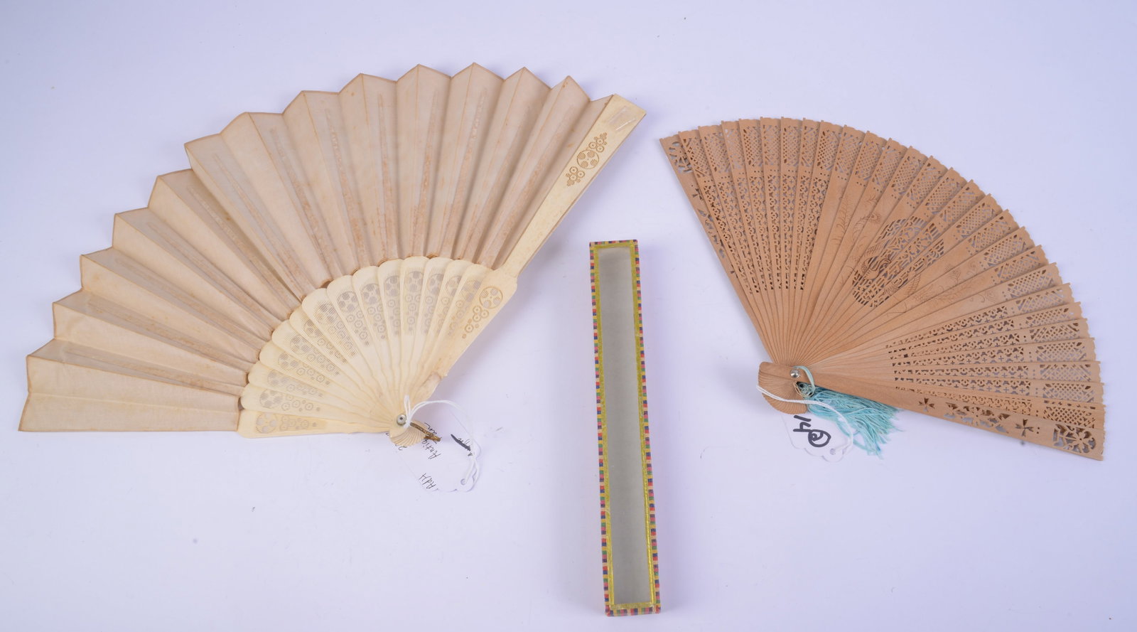 Two Antique Fans. - 2