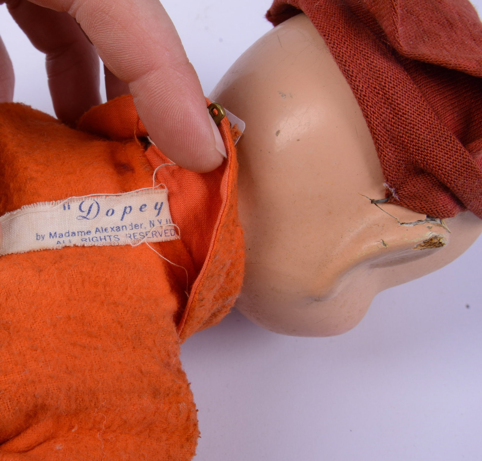 1930's Dopey Composition Doll. - 3