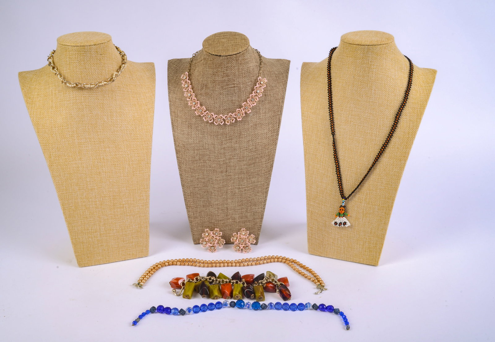 Five Necklaces, Earring Necklace Set, Bracelet (1 of 5)