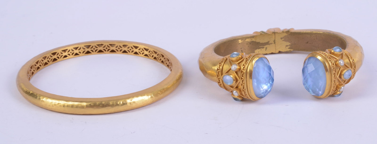 Two Gold Toned Bracelets. (1 of 3)