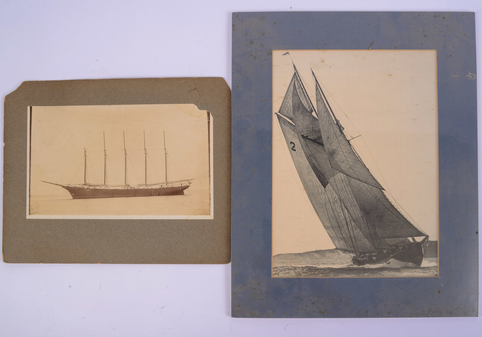 Antique Sailing Ship Photo.: Launching of Jennie Flood Kreger, March 5, 1919, Belfast, Maine.